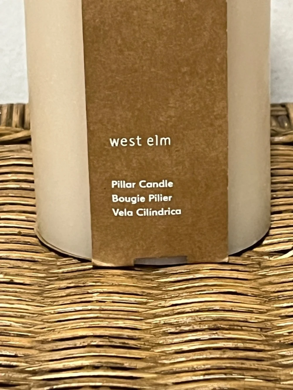 West Elm. Pillar Candle.